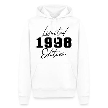 25. Geburtstag Männer Frauen Jubiläum 25 Jahre alt - Männer Premium Bio Hoodie - Weiß - Vorne - Nico (187cm)