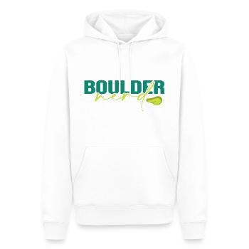 Bouldern Boulderfelsen Boulderaner Boulderhalle - Männer Premium Bio Hoodie - Weiß - Vorne - Nico (187cm)