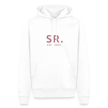 Sr. Est. 2022 Verlobung für die Hochzeitsfeier des Bräutigams - Männer Premium Bio Hoodie - Weiß - Vorne - Nico (187cm)