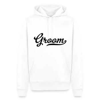 Marié - Sweat à capuche Premium bio Homme - blanc - Devant - Nico (187cm)
