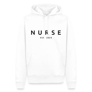 Krankenschwester Est. 2023 Abschluss Krankenpflege Student Geschenk - Männer Premium Bio Hoodie - Weiß - Vorne - Nico (187cm)