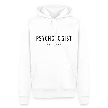Psychologe Est. 2023 Abschluss Psychologie Geschenk - Männer Premium Bio Hoodie - Weiß - Vorne - Nico (187cm)