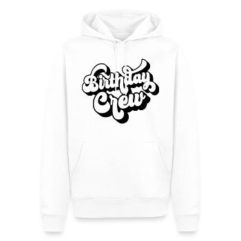 Birthday Crew Matching Gruppe Geburtstagsfeier Outfit - Männer Premium Bio Hoodie - Weiß - Vorne - Nico (187cm)