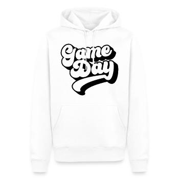 Spieltag Fußballliebhaber Sport Fan Fußball Saison - Männer Premium Bio Hoodie - Weiß - Vorne - Nico (187cm)
