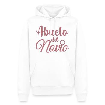 Cadeau de mariage grand-père du marié Abuelo del Novio - Sweat à capuche Premium bio Homme - blanc - Devant - Nico (187cm)