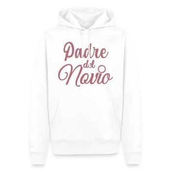 Cadeau de mariage du père du marié Padre del Novio Groom - Sweat à capuche Premium bio Homme - blanc - Devant - Nico (187cm)