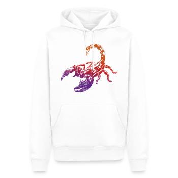 Cool Scorpion Insect Sketch Graphic Scorpion Lover - Men’s Premium Organic Hoodie - white - Front - Nico (187cm)
