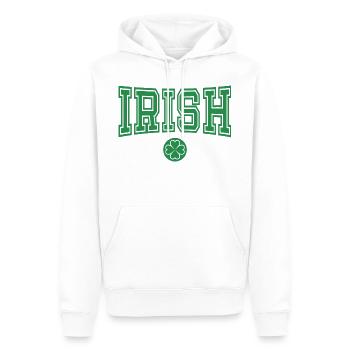Cadeau de la Saint-Patrick Trèfle Hommes, Femmes, Enfants - Sweat à capuche Premium bio Homme - blanc - Devant - Nico (187cm)