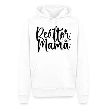 Realtor Mama - Sweat à capuche Premium bio Homme - blanc - Devant - Nico (187cm)
