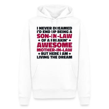 Schwiegersohn einer verdammt geilen Schwiegermutter - Männer Premium Bio Hoodie - Weiß - Vorne - Nico (187cm)