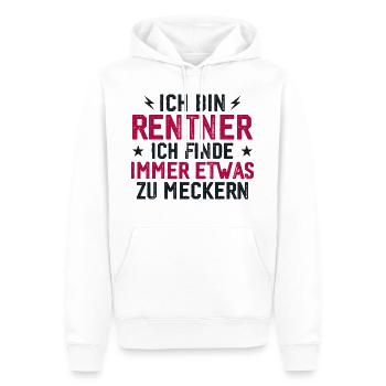 Pensioners always something to complain about funny - Men’s Premium Organic Hoodie - white - Front - Nico (187cm)