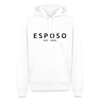 Esposo Est. 2023 Mariage cadeau du marié de fiançailles - Sweat à capuche Premium bio Homme - blanc - Devant - Nico (187cm)