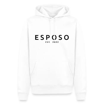 Esposo Est. 2022 Fiançailles pour le mariage du marié - Sweat à capuche Premium bio Homme - blanc - Devant - Nico (187cm)