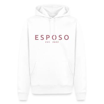 Esposo Est. 2022 Fiançailles pour le mariage du marié - Sweat à capuche Premium bio Homme - blanc - Devant - Nico (187cm)