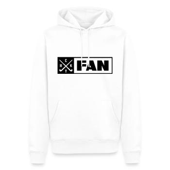 Hockey sur gazon Terrain de hockey pour amateurs - Sweat à capuche Premium bio Homme - blanc - Devant - Nico (187cm)