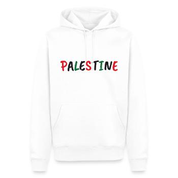 Free Palestine - Männer Premium Bio Hoodie - Weiß - Vorne - Nico (187cm)