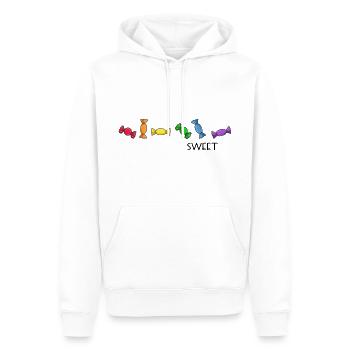 LGBT pride regenbogen sweet human - Männer Premium Bio Hoodie - Weiß - Vorne - Nico (187cm)