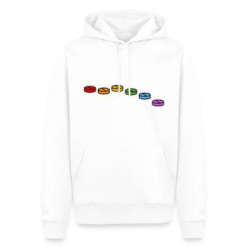 Krankenschwester Nurse bunte Pille Nachtschwester - Männer Premium Bio Hoodie - Weiß - Vorne - Nico (187cm)