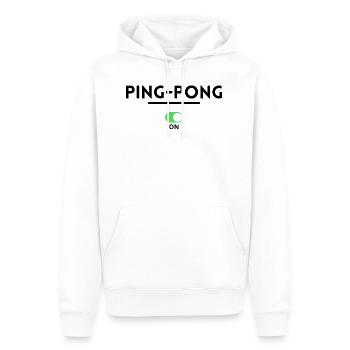 Ping-pong. table tennis t-shirt - Men’s Premium Organic Hoodie - white - Front - Nico (187cm)
