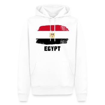 Flag of Egypt - Men’s Premium Organic Hoodie - white - Front - Nico (187cm)
