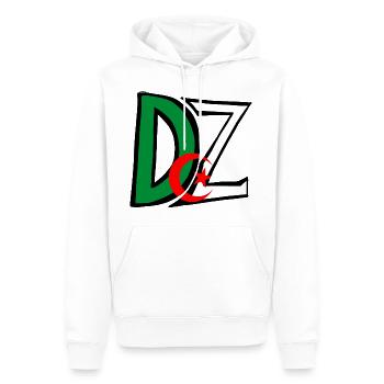Dz Algérie - Sweat à capuche Premium bio Homme - blanc - Devant - Nico (187cm)