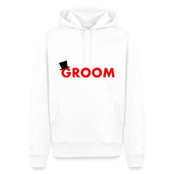 Groom - Männer Premium Bio Hoodie - Weiß - Vorne - Nico (187cm)