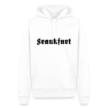 Francfort - Sweat à capuche Premium bio Homme - blanc - Devant - Nico (187cm)