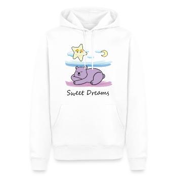 Cute teddy bear - Men’s Premium Organic Hoodie - white - Front - Nico (187cm)