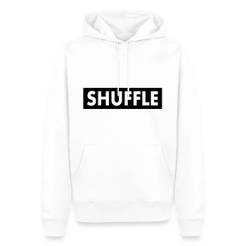 shuffle - Sweat à capuche Premium bio Homme - blanc - Devant - Nico (187cm)