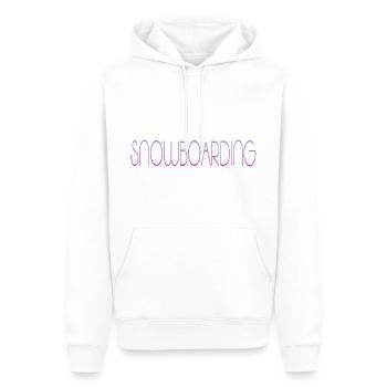 Snowboarding - Männer Premium Bio Hoodie - Weiß - Vorne - Nico (187cm)