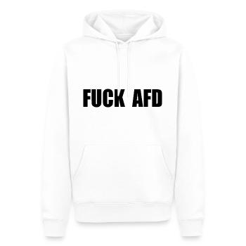 Fuck afd - Männer Premium Bio Hoodie - Weiß - Vorne - Nico (187cm)