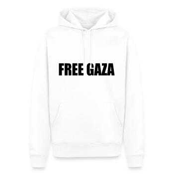 Free gaza - Männer Premium Bio Hoodie - Weiß - Vorne - Nico (187cm)