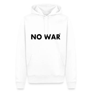 No war - Männer Premium Bio Hoodie - Weiß - Vorne - Nico (187cm)