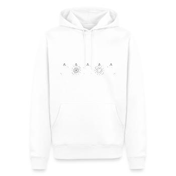 Boules de Noël - Sweat à capuche Premium bio Homme - blanc - Devant - Nico (187cm)