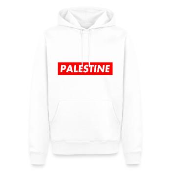 palästina - Männer Premium Bio Hoodie - Weiß - Vorne - Nico (187cm)