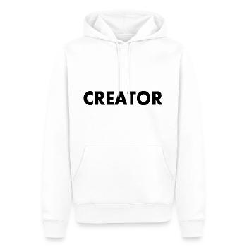 Creator - Sweat à capuche Premium bio Homme - blanc - Devant - Nico (187cm)