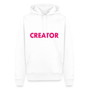 Creator - Sweat à capuche Premium bio Homme - blanc - Devant - Nico (187cm)