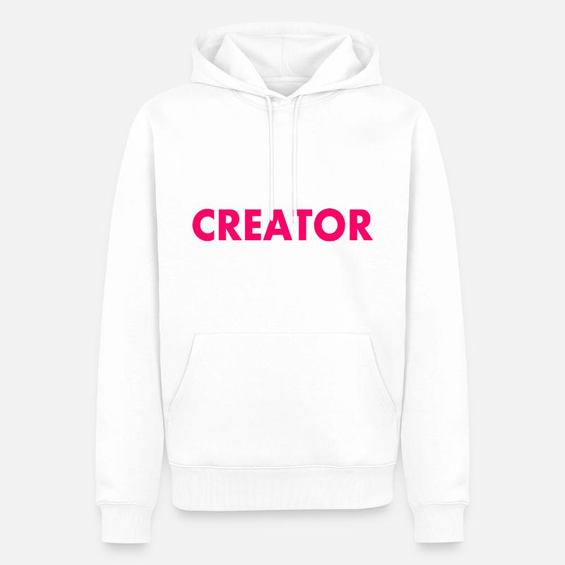 Creator - Männer Premium Bio Hoodie - Weiß