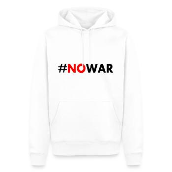 No war - Männer Premium Bio Hoodie - Weiß - Vorne - Nico (187cm)