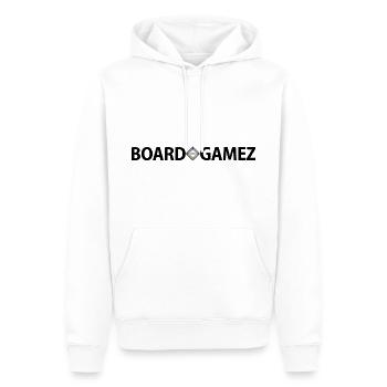 Boardgamez: Board games, gaming and more! - Men’s Premium Organic Hoodie - white - Front - Nico (187cm)