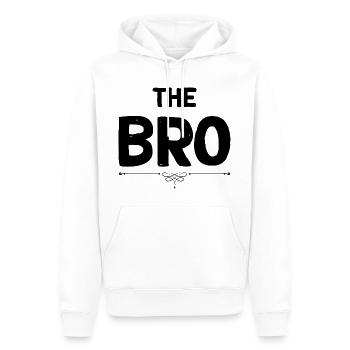 The Bro Super Cadeau Frère Préféré - Sweat à capuche Premium bio Homme - blanc - Devant - Nico (187cm)