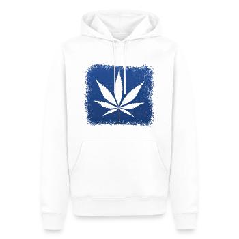 Kiffen - Männer Premium Bio Hoodie - Weiß - Vorne - Nico (187cm)