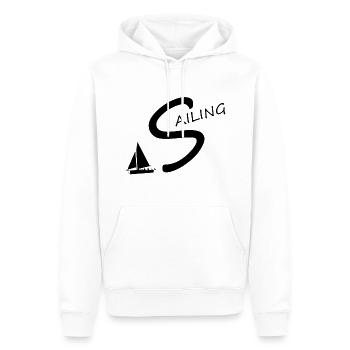 Segeln, Spruch, Segler - Männer Premium Bio Hoodie - Weiß - Vorne - Nico (187cm)