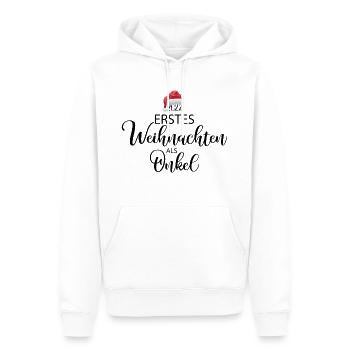 Erstes Weihnachten als Onkel - Männer Premium Bio Hoodie - Weiß - Vorne - Nico (187cm)