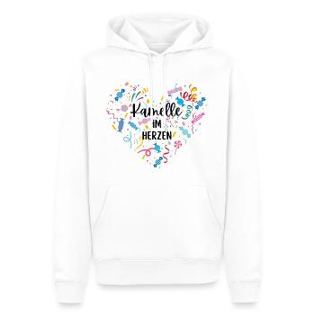 Karneval Shirt Kamelle, Fasching T-Shirt, Karneval - Männer Premium Bio Hoodie - Weiß - Vorne - Nico (187cm)