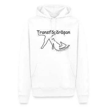 Transfăgărășan black - Sweat à capuche Premium bio Homme - blanc - Devant - Nico (187cm)