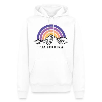 Piz Bernina Graubünden Schweiz Wandern Souvenir - Männer Premium Bio Hoodie - Weiß - Vorne - Nico (187cm)