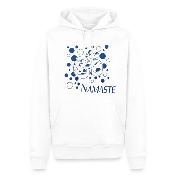 Yoga, Namaste - Männer Premium Bio Hoodie - Weiß - Vorne - Nico (187cm)