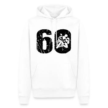 Motorcycle 60 Motorcyclist Moto - Men’s Premium Organic Hoodie - white - Front - Nico (187cm)