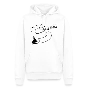 Segeln Segler Segelschiff Skipper Kapitän - Männer Premium Bio Hoodie - Weiß - Vorne - Nico (187cm)